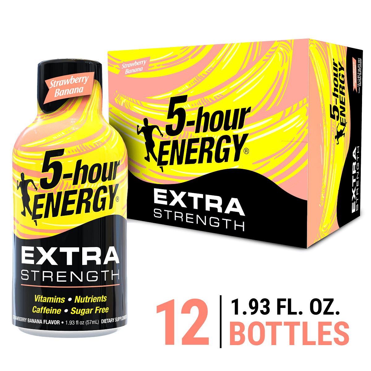 Strawberry Banana Flavor Extra Strength 5-hour ENERGY Shots