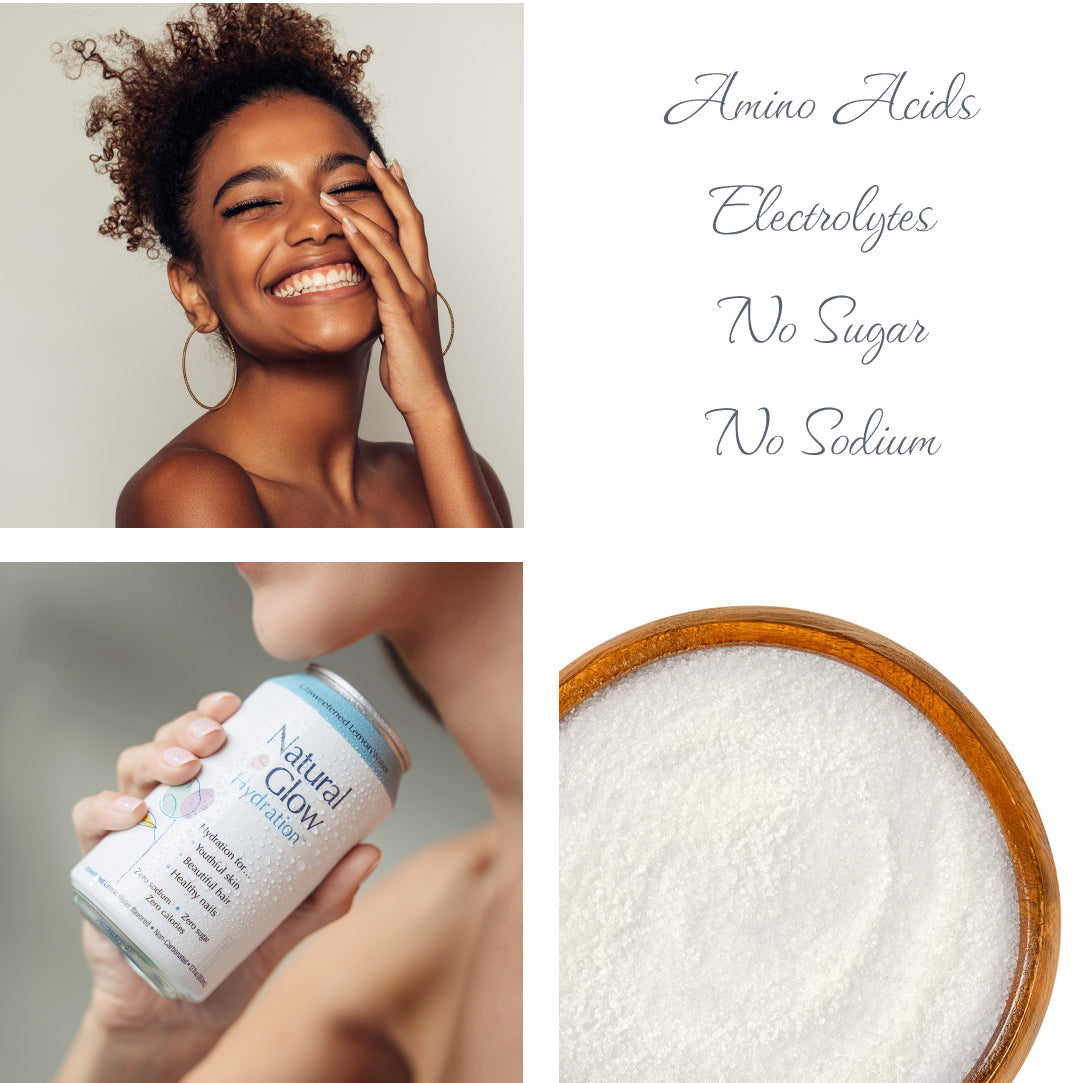 Natural Glow Unsweetened Lemon Water - 12pk