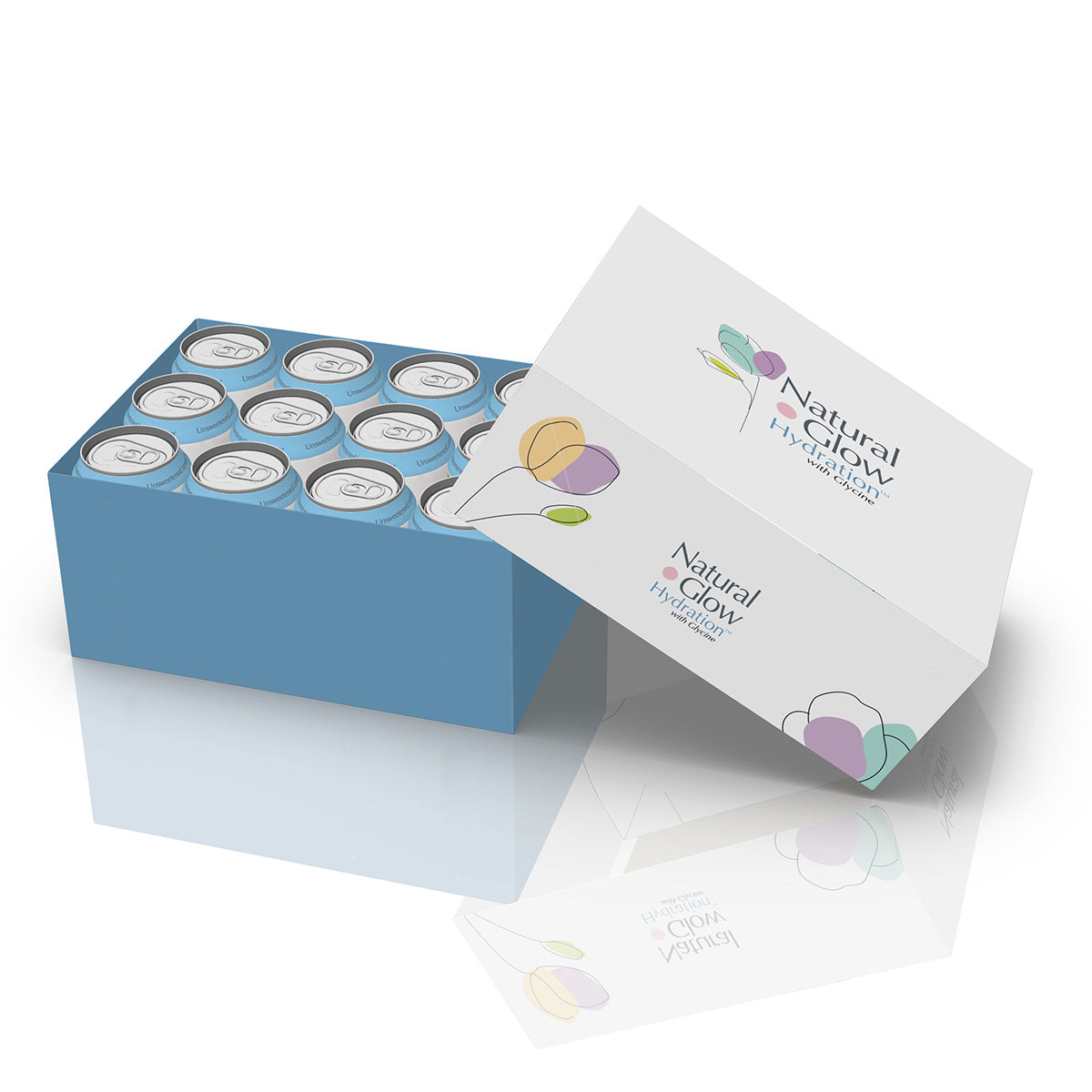 Natural Glow Unsweetened Lemon Water - 12pk