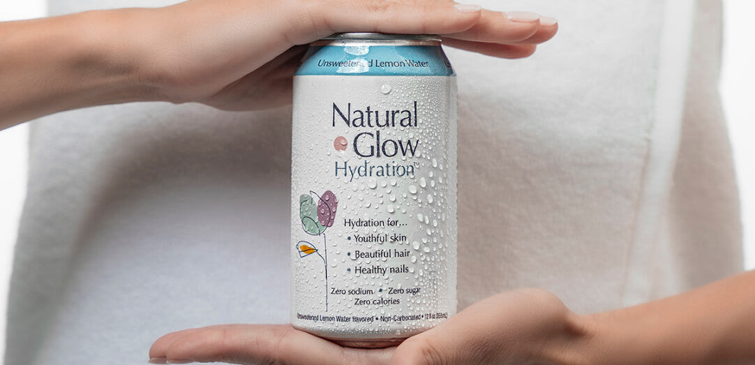 Natural Glow Unsweetened Lemon Water - 12pk